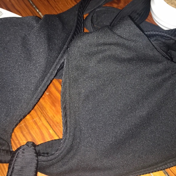 Tie bikini top black - Picture 4 of 5